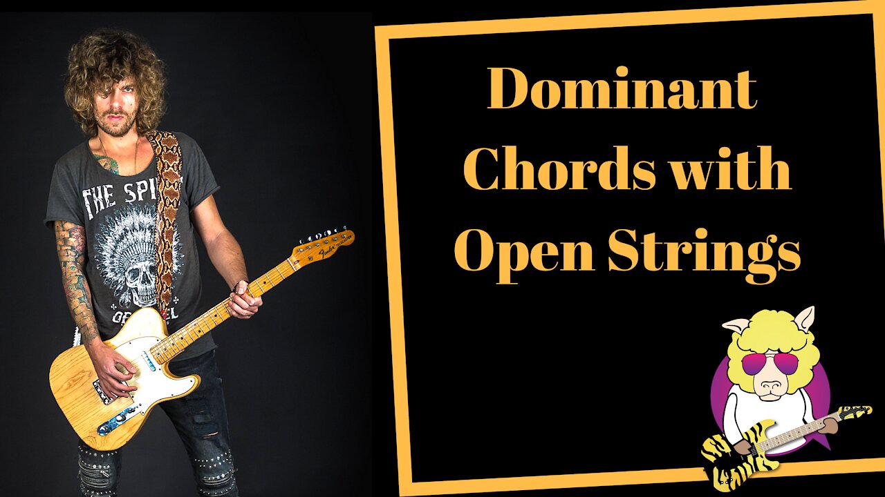 Mr. Sheep's Guitar Lessons 🎸 Dominant 7th Chords in open position (With open strings)