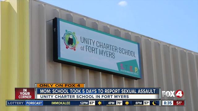 Charter school accused of slow response to sexual assault