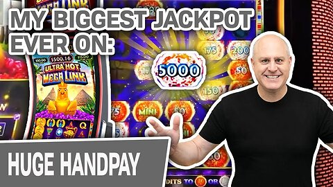 🤑 My HUGEST HANDPAY IN HISTORY on Ultra Hot Mega Link: Egypt 💣 BOOM in Las Vegas! | Raja Slots