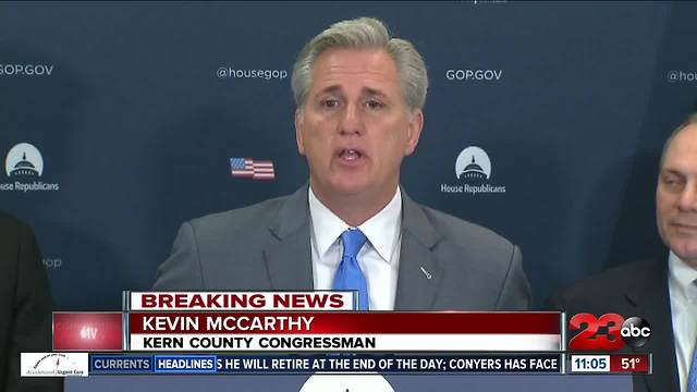 Bakersfield Congressman and House Majority Leader Kevin McCarthy issues statement on Thomas Fire