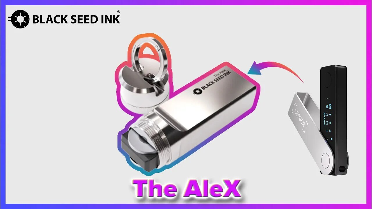 TITANIUM Case for your Ledger! | The AleX by Black Seed Ink.