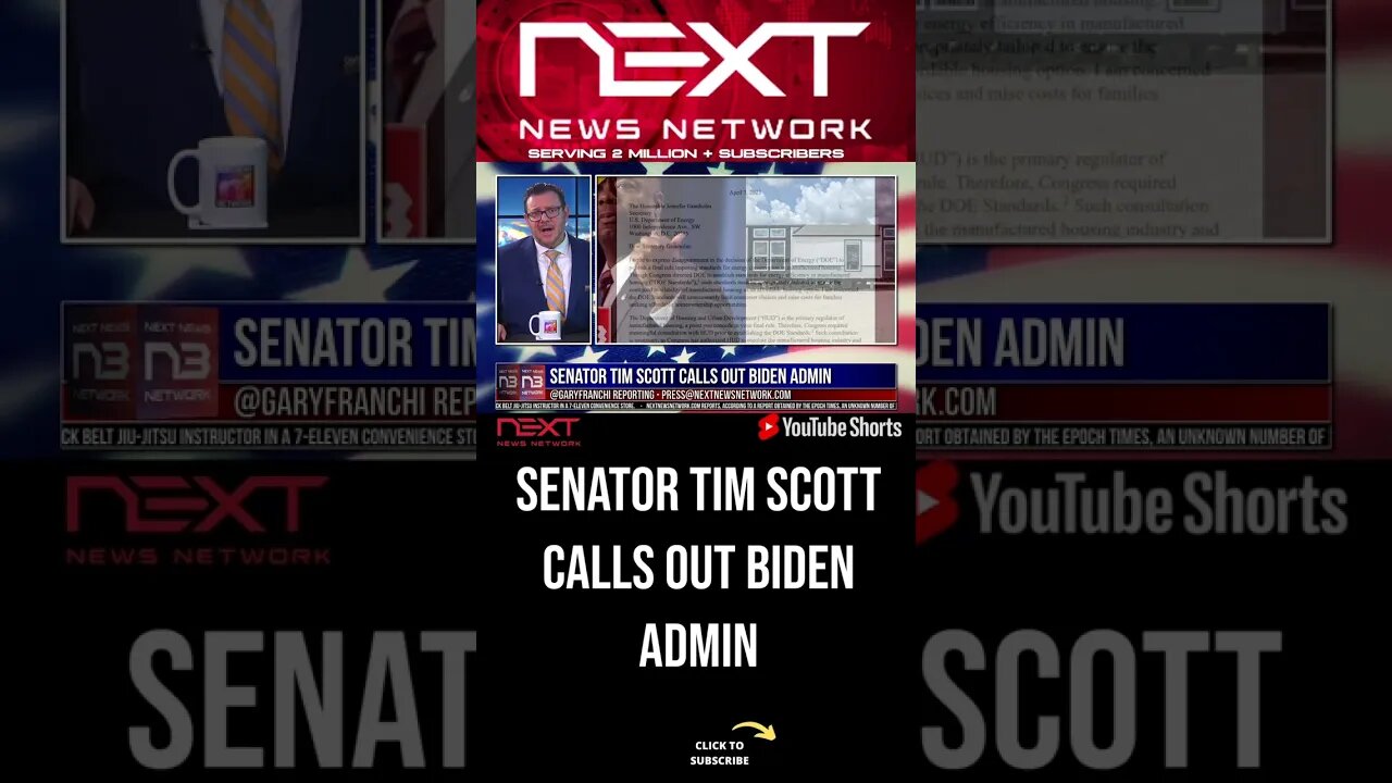 Senator Tim Scott Calls Out Biden Admin #shorts