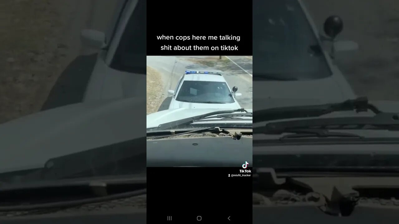 When cops hear me talking trash about them