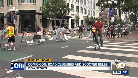 Comic-Con 2019: Road Closures and E-Scooter Rules