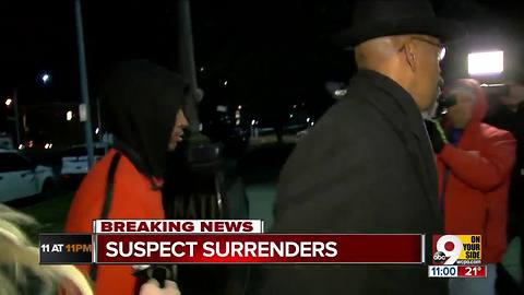 Suspect in Thanksgiving shooting surrenders