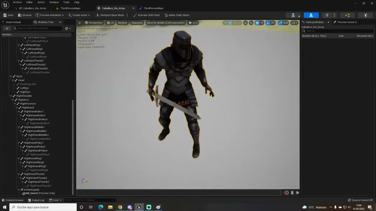 Cómo equipar coger armas - Unreal Engine 5
