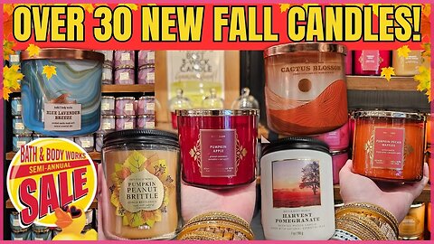 SAS DAY 19 | Over 30 NEW FALL CANDLES at Bath & Body Works | FALL in Full Swing #bathandbodyworks