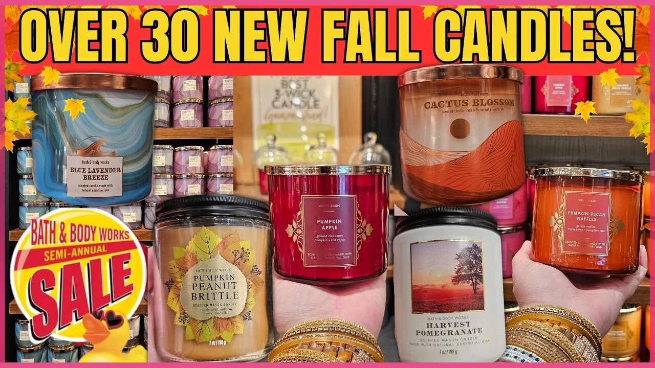 SAS DAY 19 | Over 30 NEW FALL CANDLES at Bath & Body Works | FALL in Full Swing #bathandbodyworks