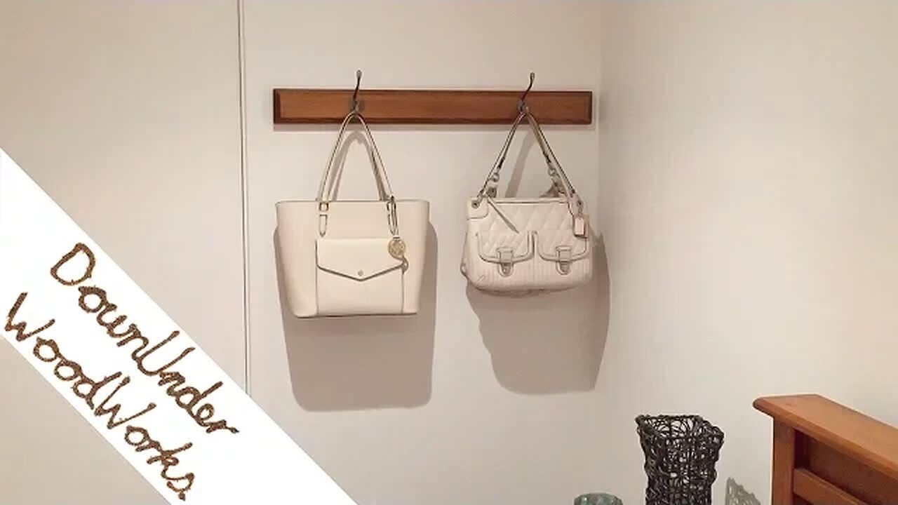 How to make a simple coat rack/bag rack