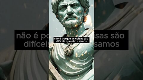 A Coragem de Enfrentar a Dificuldade SENECA ESTOICISMO #shorts