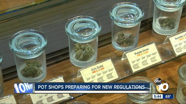 Pot shops preparing for new regulations
