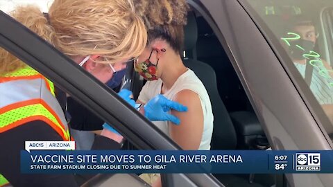 Vaccine site moves to Gila River Arena