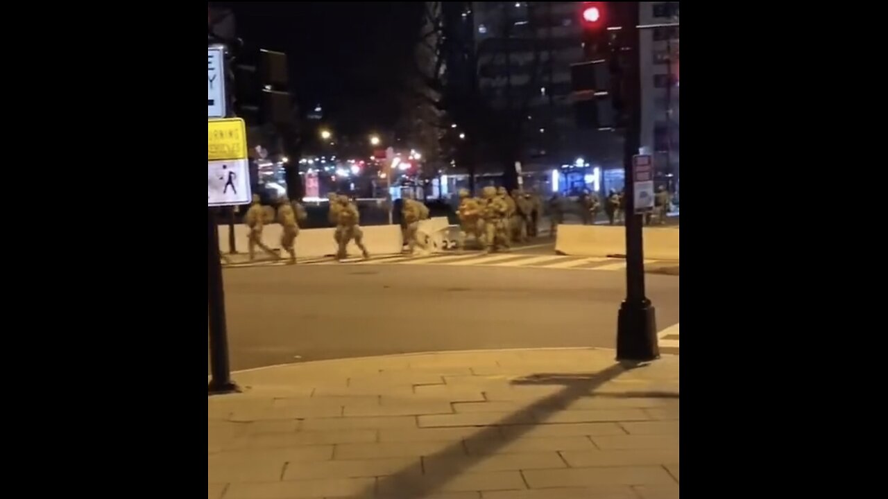 Washington D.C. last night 19/10/2023 troop movement