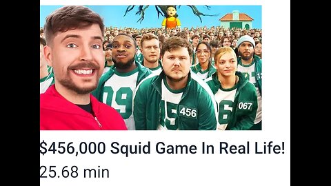 $456,000 Squid Game In Real Life! Mr beast power