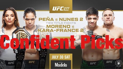 UFC 277 Most Confident Picks