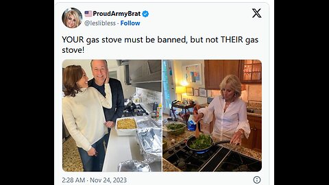 FRIDAY FUNNY - TOP NATIONAL PUBLIC SERVANTS SAY HAPPY THANKSGIVING WITH GAS STOVE PICS