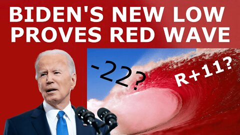 THE COLLAPSE CONTINUES! - Biden's Approval Hits NEW LOW as GOP Leads by 11 in the Generic Ballot