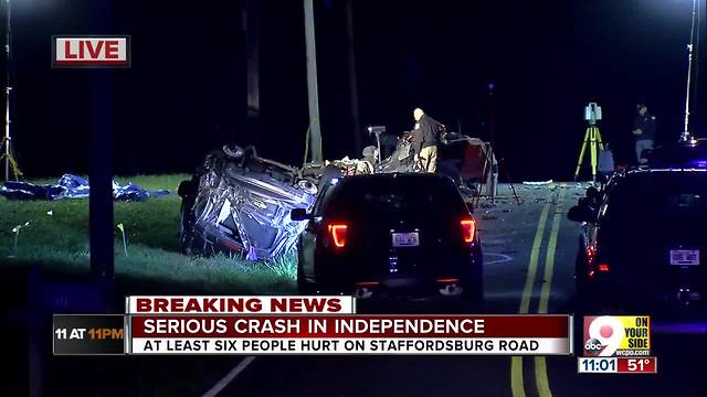 Serious crash involving 6 people in Independence