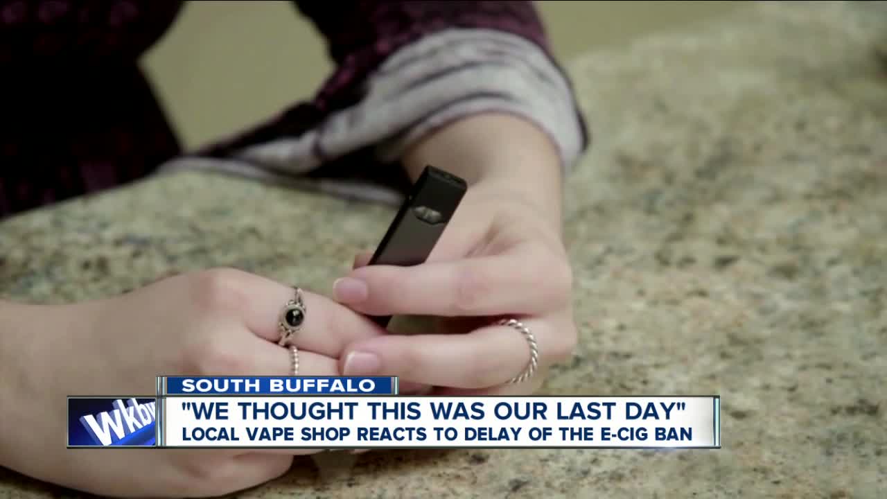 Local vape shop reacts to delay of e-cig ban