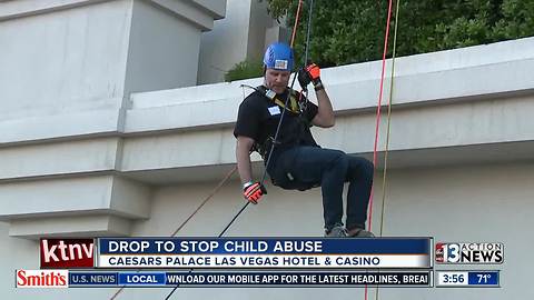 Chris Way and JJ Snyder participate in Drop to Stop