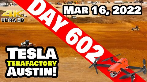 THE NORTH MYSTERY CLEARING AT GIGA TEXAS! - Tesla Gigafactory Austin 4K Day 602 -3/16/22 - Tesla TX