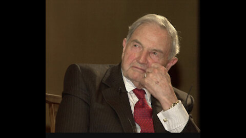 David Rockefeller gets yelled out for the evil person he is!
