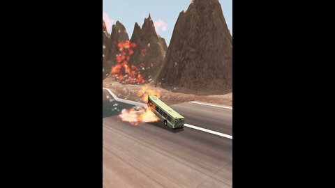 |MiniBeamNG/ Transport Truck Fails #04 - Trucks vs Nuclear BombBeamNG.Drive #Shorts