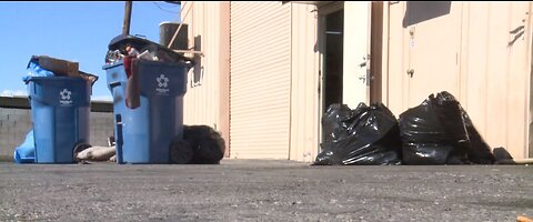Trash troubles mount as garbage bags pile up for several Las Vegas businesses