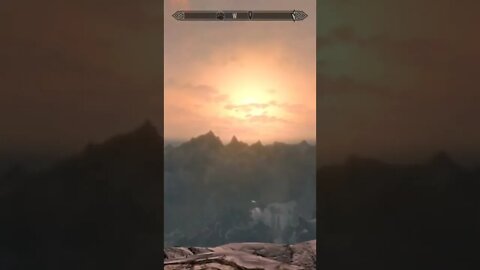 Mountain View in Skyrim #skyrim
