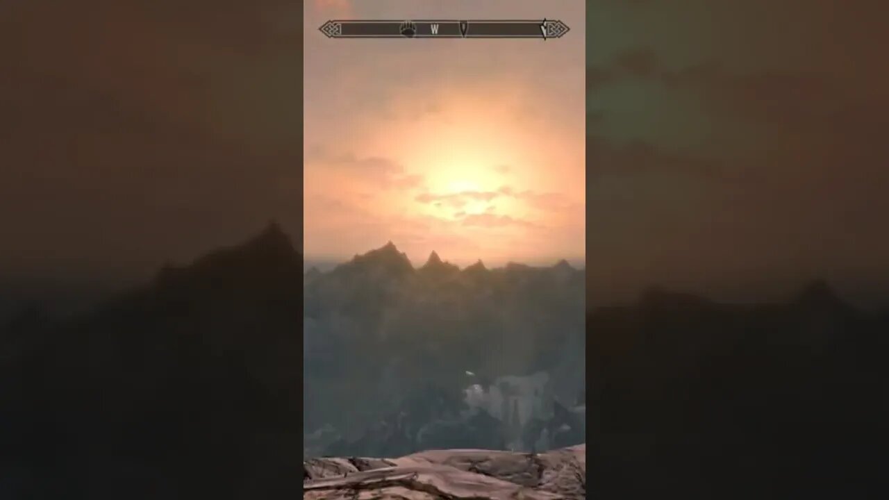 Mountain View in Skyrim #skyrim