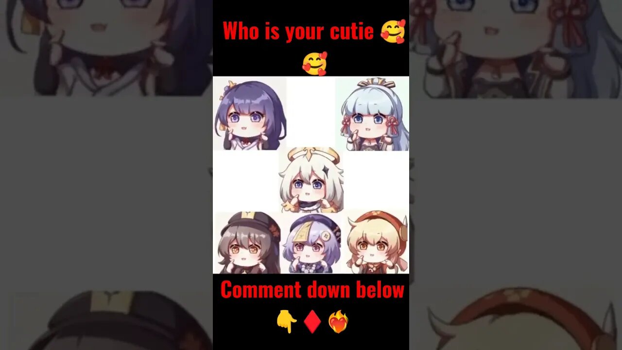 Who is your cutie pie 😍😍😍 #subscribe #chibi #genshinimapctchibi #views #millionviews #ytshorts
