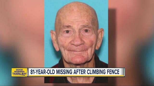 81-year-old man missing after climbing 6-foot fence at Lakeland assisted living facility
