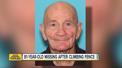 81-year-old man missing after climbing 6-foot fence at Lakeland assisted living facility