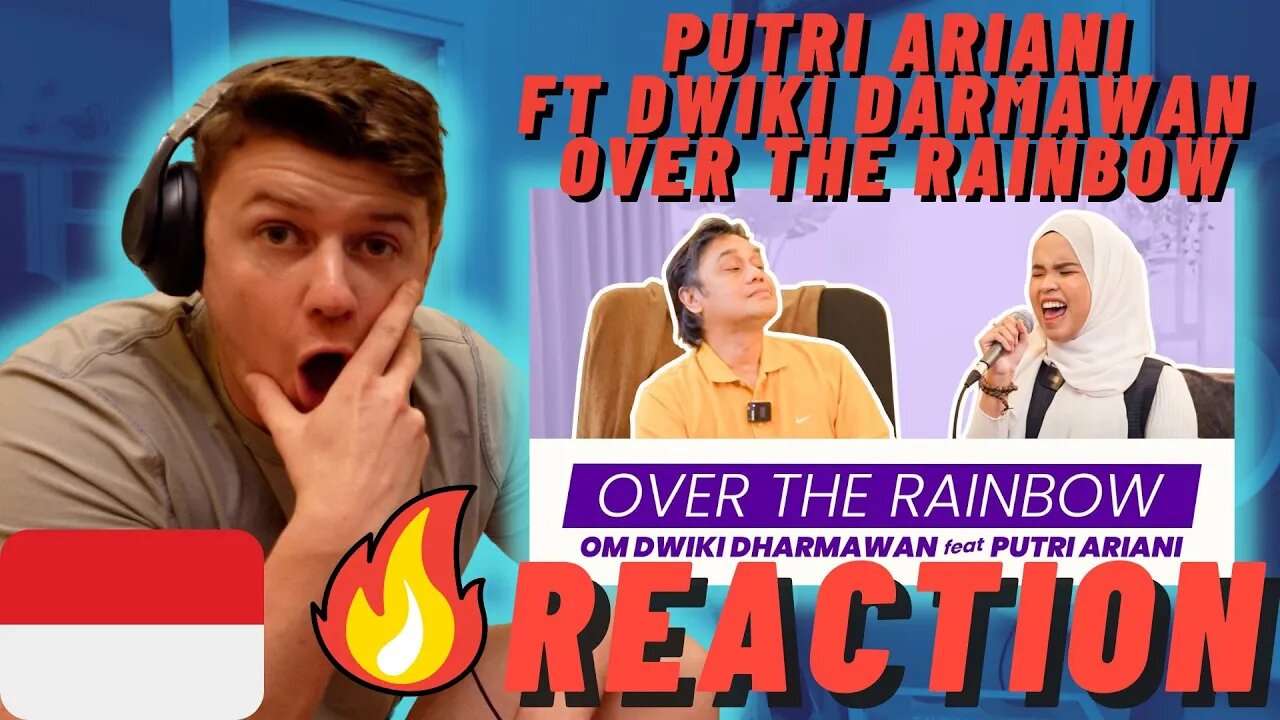 PUTRI ARIANI FT DWIKI DARMAWAN - OVER THE RAINBOW (COVER)((IRISH REACTION!!))