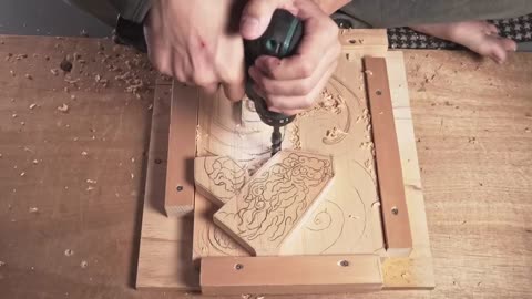 Wood Carving Dragon| To use technic of Japanese traditional wood carving| Woodworking