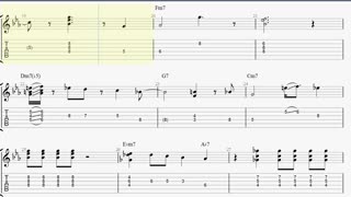 How to play Blue Bossa on guitar