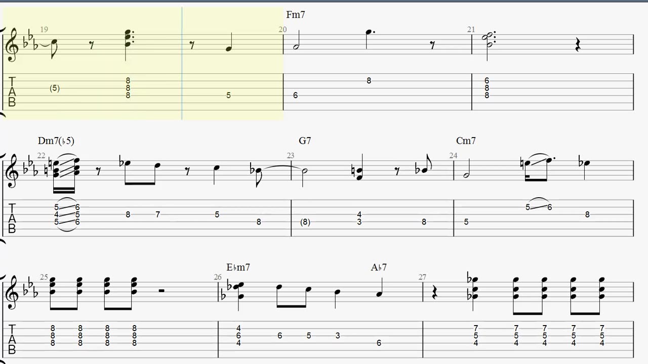 How to play Blue Bossa on guitar