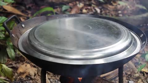 Cooking Coconut Chicken Leg Recipe eating so Yummy - n-25
