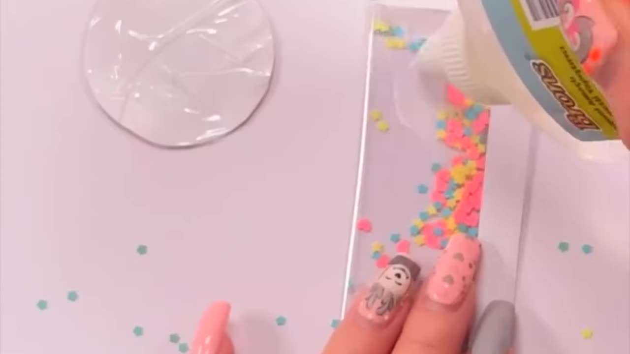DIY Cute Clear Ruler - How to make Glitter Scale - Back To School #shorts #youtubeshorts