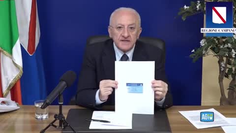 DE LUCA IL COMPLOTTISTA DEI VACCINI