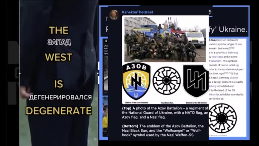 Putin want to denazify Ukraine