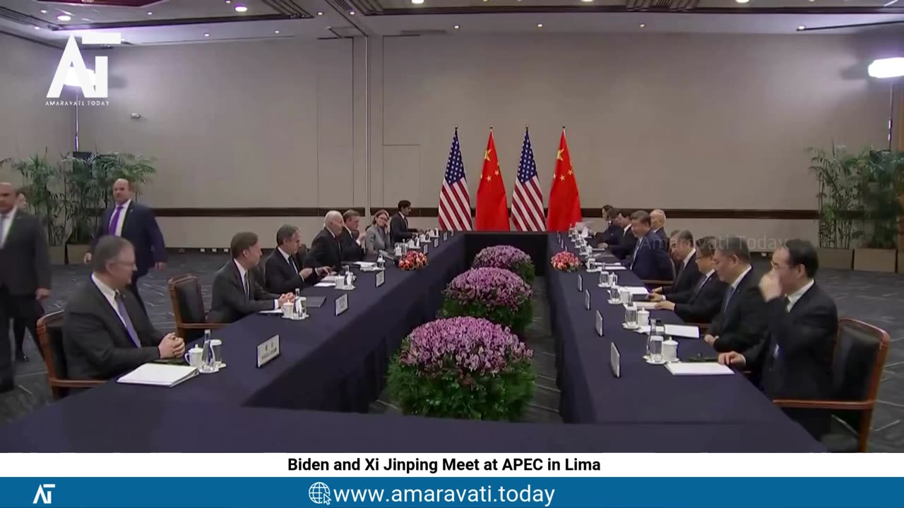 Biden and Xi Jinping Meet at APEC in Lima | Amaravati Today