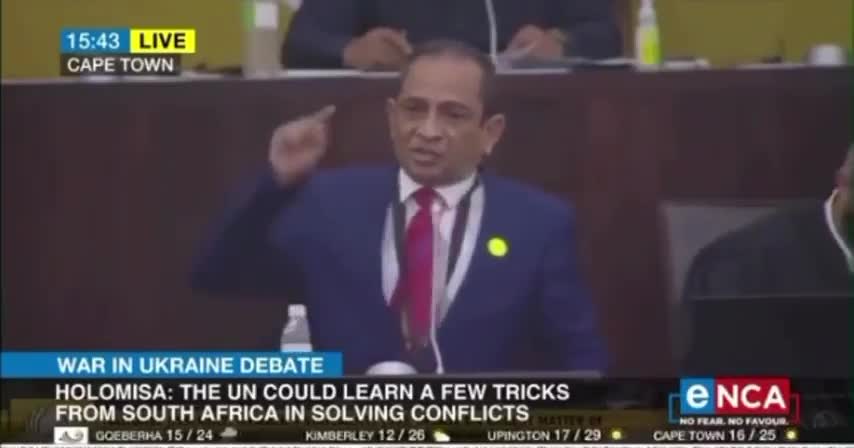 2022: Shaik Emam, South Africa, about how media and politics are hyping Ukraine
