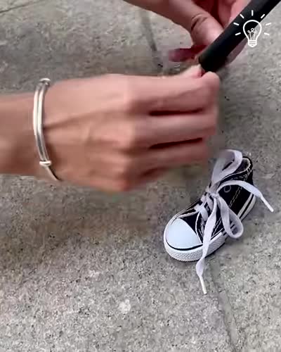 Cute sneaker accessory for your bike 👟