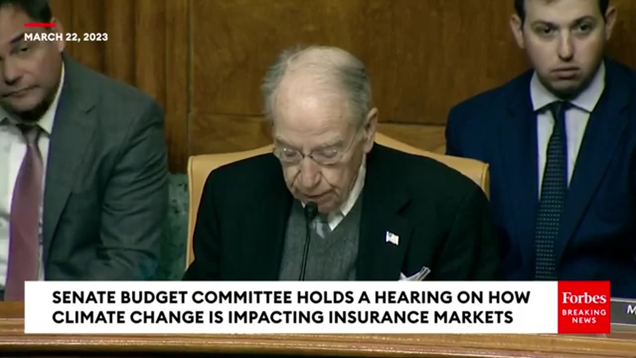 'Apparently Flawed Metrics'- Chuck Grassley Derides Use Of 'Alarming Statistics' For Climate Change