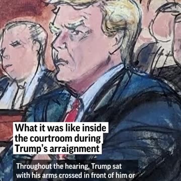 Here's what it was like inside the courtroom during Trump's historic arraignment.