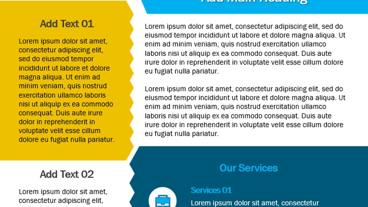 One Page Business News Newsletter PowerPoint Template