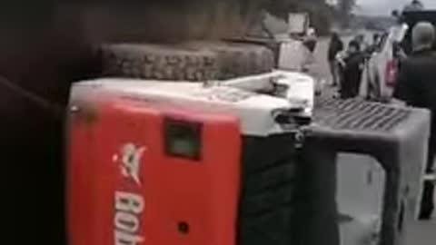 Aftermath of a Horrific Truck Collision