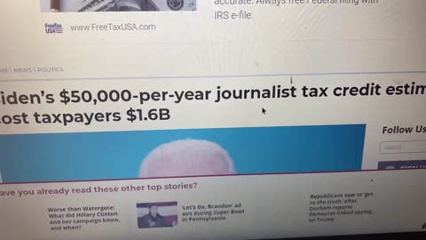 Tax payer tax credits for the media?