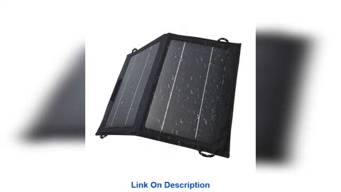 Exclusive ALLPOWERS 10W Portable Solar Charger ,Water